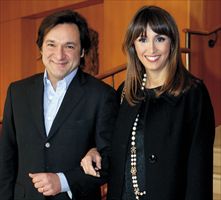 Fabio Caressa con la moglie Benedetta Parodi.