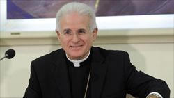 Monsignor Mariano Crociata, segretario generale della Conferenza episcopale italiana.. 