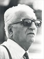 Enzo Ferrari a Monza nel 1966 (Ansa).