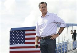 Romney, candidato dei repubblicani alle elezioni Usa (foto Ansa).
