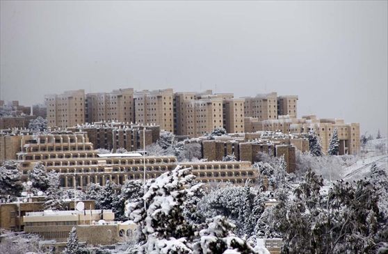 Gerusalemme sotto la neve