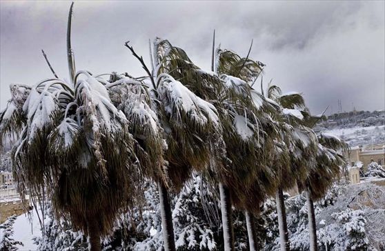 Gerusalemme sotto la neve