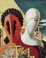 Giorgio De Chirico - Due maschere, 1916 (immaine Scala).