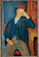 Amedeo Modigliani - Giovane operaio, 1918-1919 (immagine Scala).