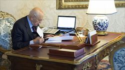 Il presidente Giorgio Napolitano (Reuters).