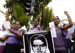 Lo Sri Lanka protesta per Rizana (Reuters).