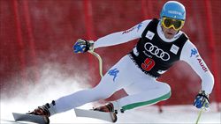 La grinta di Christof Innerhofer (foto del servizio: Reuters).