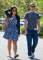 Mark Zuckerberg con la moglie Priscilla Chan