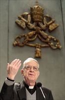 Padre Federico Lombardi, direttore della Sala stampa della Santa Sede..