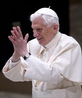 Papa Benedetto XVI. Foto Ansa.