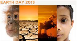 Il logo del Giorno della Terra 2013.
