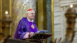 Il cardinale Angelo Scola. Foto Ansa. 