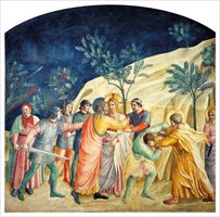 Il bacio di Giuda del Beato Angelico. Firenze, Museo di San Marco.