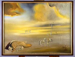 "Mostro molle in un paesaggio angelico" di Salvador Dalí.