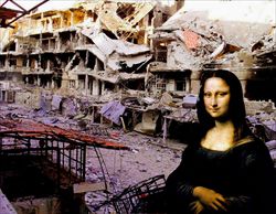 "Syrian Museum-Leonardo da Vinci's Mona Lisa" Di Tammam Azzam. Nella foto di copertina: una scena del film "Beautées cachées" di Nouri Bouzid.