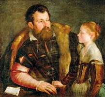 Padre e figlia, 1550 circa, autore ignoto, Vienna, Kunsthistorisches Museum.