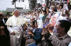 Giovanni Paolo II in viaggio in Corea del Sud