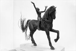 "Giovinetto a cavallo" di Mattia Trotta.