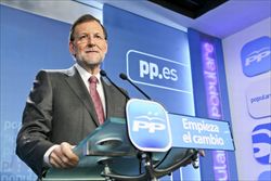 Mariano Rajoy, candidato del Partito popolare.