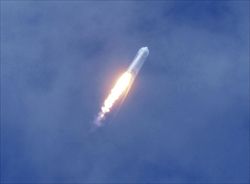 Il razzo vettore Falcon 9 della SpaceX.