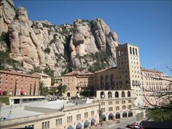 L'Abbazia di Montserrat, vicino Barcellona.