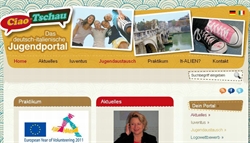 Il portale (www.ciao-tschau.eu) dell'Ufficio di scambio italo-tedesco per i giovani. 