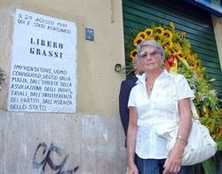 Pina Maisano, la vedova di Libero Grassi, a Palermo nel 2007.