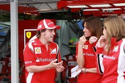 Fernando Alonso, pilota di punta della Ferrari.