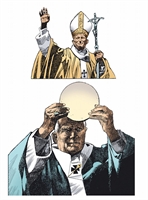 Due disegni di Sergio Toppi, autore di fama mondiale.