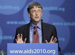 Bill Gates, fondatore di Microsoft, uno degli uomini più ricchi del mondo.
