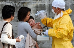 Controlli sui bambini giapponesi dopo il disastro a Fukushima.