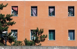 Il reparto femminile del carcere di Rebibbia, a Roma. 