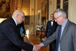Il Presidente della Repubblica Giorgio Napolitano e il ministro dell'Economia Giulio Tremonti.