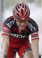 L'australiano Cadel Evans, vincitore del Tour de France 2011, in una delle tappe della "Grande Boucle".