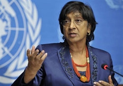 Navi Pillay, Alto commissario Onu per i diritti umani.