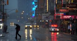 New York sotto la tempesta "Irene".