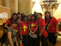 Giovani da Singapore per partecipare alla Gmg.