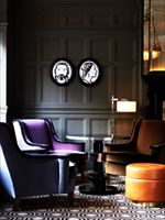 La lounge storica dell'hotel nel cuore londinese di Mayfair.