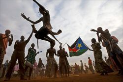 Danze e canti per l'indipendenza del Sud Sudan, celebrata lo scorso 9 luglio. 