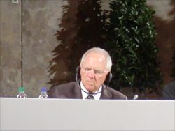Il ministro delle Finanze tedesco, Wolfgang Schäuble.