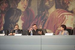 Un momento dei lavori al Convegno eucaristico di Ancona nella giornata dedicata all'educazione affettiva.