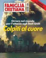La copertina del fascicolo speciale, pubblicato nel 2001 da Famiglia Cristiana, subito dopo gli attentati del fondamentalismo islamico contro gli Stati Uniti, con il profilo di New York oscurato dal fumo.