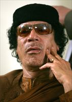 Muammar Gheddafi: il 1° settembre 1969 guidò il colpo di Stato che depose re Idris per intaurare la Jamahiriya libica.
