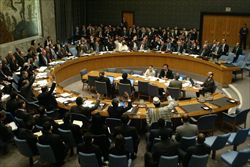 Una seduta del Consiglio di sicurezza delle Nazioni Unite.