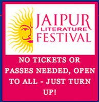 Il logo del Festival della letteratura di Jaipur (India).