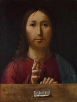 Antonello da Messina (1430-1479), Salvator Mundi. (Scala)