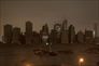 Notte a New York con l'uragano Sandy