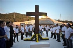 Incontro di riflessione e di preghiera in Libano, presente il Papa. Foto Ansa.