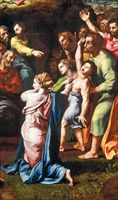 Raffaello Sanzio, Trasfigurazione, 1518-1520, particolare. Città del Vaticano, Musei, Pinacoteca.