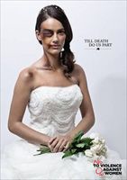 Una delle immagini della campagna delle Nazioni Unite contro la violenza sulle donne, tratta dal sito ufficiale della campagna. Foto Ansa.